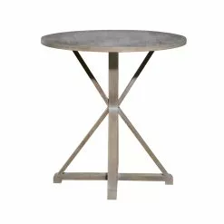Grayson Lane Farmhouse Brown/Grey Wood Round End Table -GRAYSON LANE SHOP 330857409 AlternateImage6