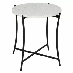 Grayson Lane Black And White Terrazzo Round End Table -GRAYSON LANE SHOP 330857413 MainImage 001