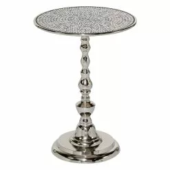 Grayson Lane Glam Silver Aluminum Round End Table 11 Grayson Lane Glam Silver Aluminum Round End Table -GRAYSON LANE SHOP 330857414 MainImage 001