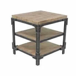 Grayson Lane Brown And Black Chinese Fir Square End Table -GRAYSON LANE SHOP 330857415 AlternateImage6