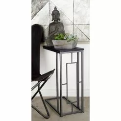 Grayson Lane Grey Iron With Wood Rectangular End Table -GRAYSON LANE SHOP 330857418 AlternateImage1