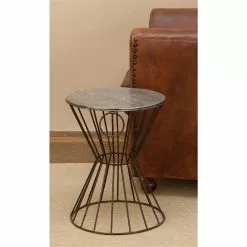 Grayson Lane Grey Iron Round End Table/Stool 11 Grayson Lane Grey Iron Round End Table/Stool -GRAYSON LANE SHOP 330857420 AlternateImage1