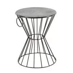 Grayson Lane Grey Iron Round End Table/Stool 8 Grayson Lane Grey Iron Round End Table/Stool -GRAYSON LANE SHOP 330857420 AlternateImage5