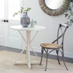 Grayson Lane Farmhouse White Wood Round End Table 12 Grayson Lane Farmhouse White Wood Round End Table -GRAYSON LANE SHOP 330857423 AlternateImage1