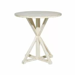 Grayson Lane Farmhouse White Wood Round End Table 13 Grayson Lane Farmhouse White Wood Round End Table -GRAYSON LANE SHOP 330857423 AlternateImage5