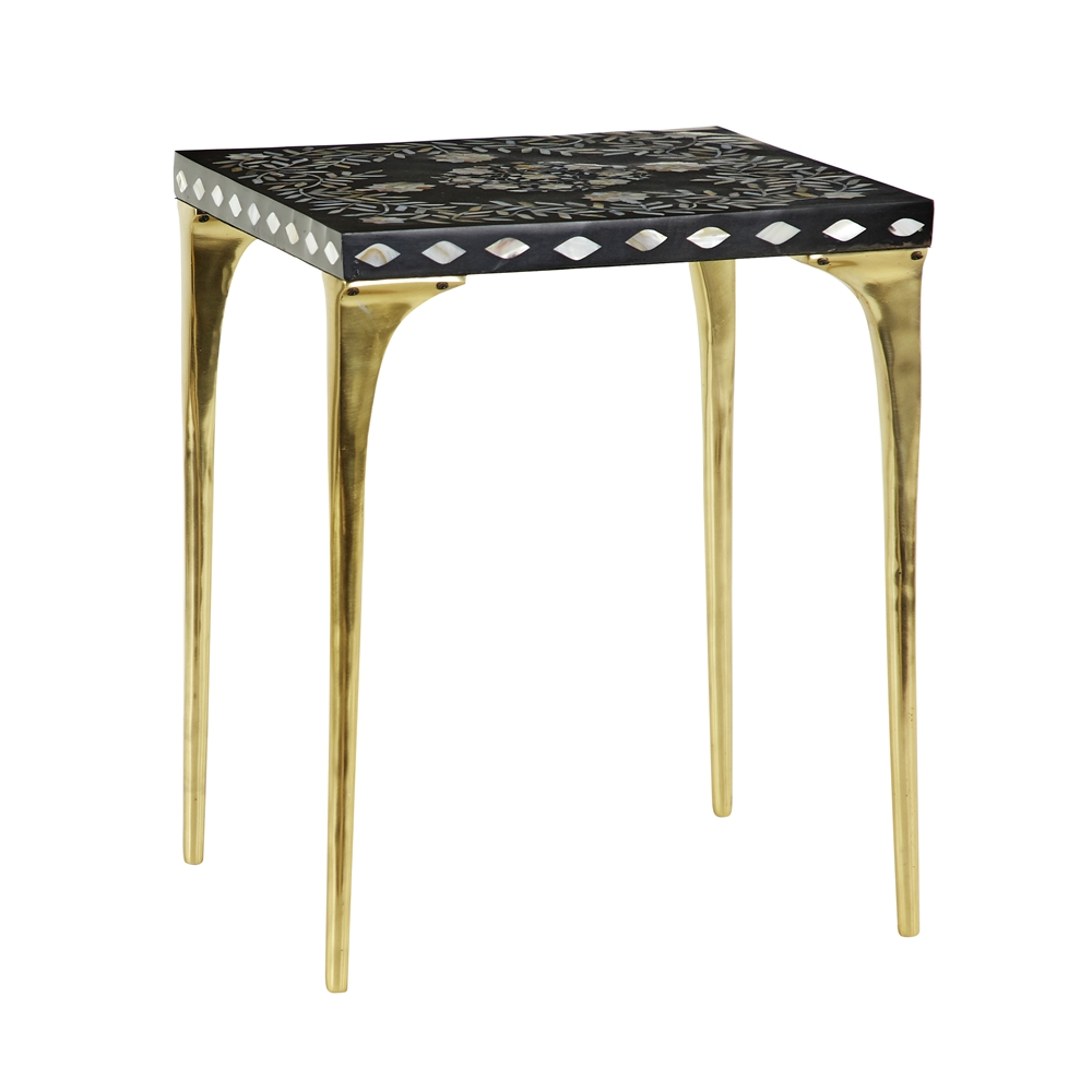 Grayson Lane Gold Wood Square End Table 5 Grayson Lane Gold Wood Square End Table - Image 5