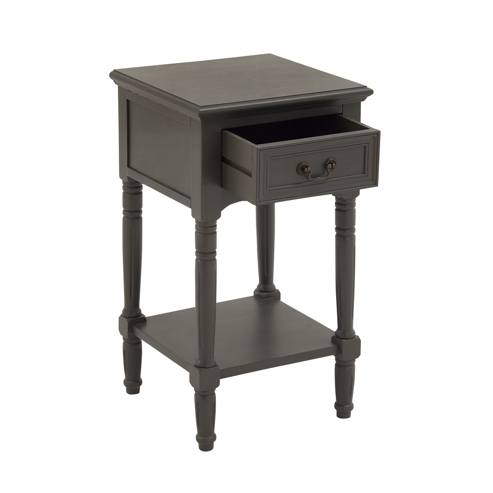 Grayson Lane Traditional Grey Wood Rectangular End Table 4 Grayson Lane Traditional Grey Wood Rectangular End Table - Image 4