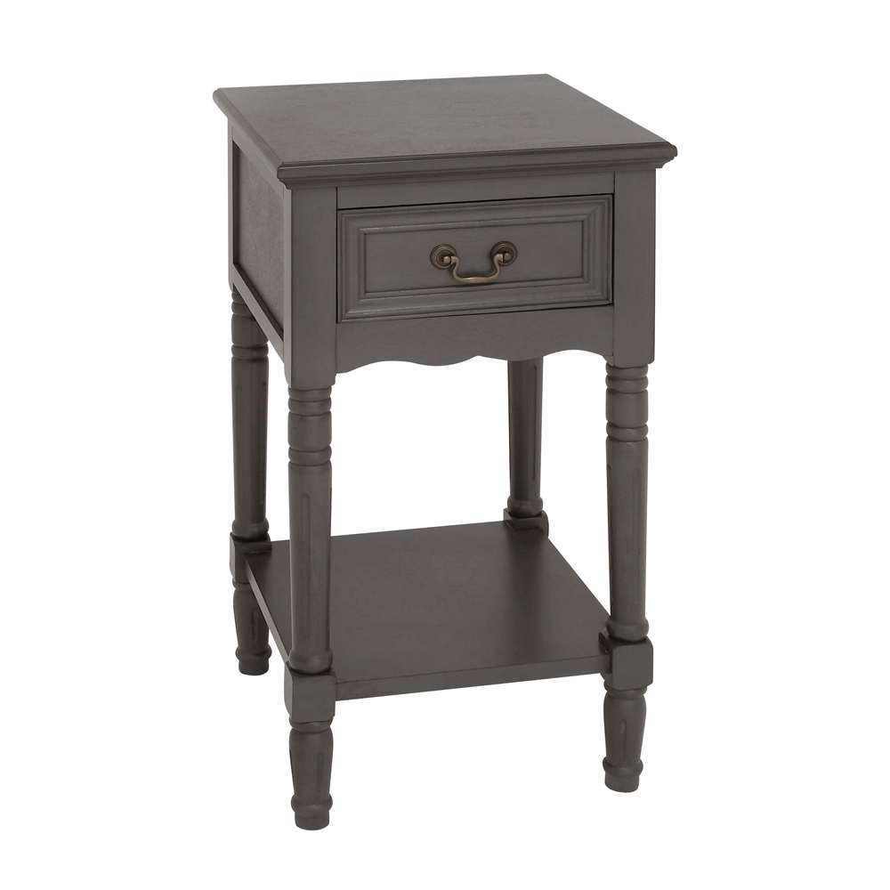 Grayson Lane Traditional Grey Wood Rectangular End Table 3 Grayson Lane Traditional Grey Wood Rectangular End Table - Image 3
