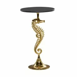 Grayson Lane Coastal Gold And Black Granite/Marble Round End Table 9 Grayson Lane Coastal Gold And Black Granite/Marble Round End Table -GRAYSON LANE SHOP 330857447 MainImage 001