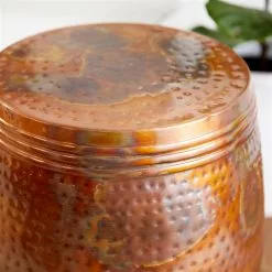 Grayson Lane Vintage Copper Metal Round End Table -GRAYSON LANE SHOP 330857454 AlternateImage4