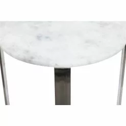 Grayson Lane White Granite/Marble Round End Table 9 Grayson Lane White Granite/Marble Round End Table -GRAYSON LANE SHOP 330857468 AlternateImage3