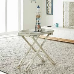 Grayson Lane White Wood Corner End Table -GRAYSON LANE SHOP 330857481 AlternateImage1