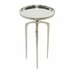 Grayson Lane Silver Aluminum Round End Table 11 Grayson Lane Silver Aluminum Round End Table -GRAYSON LANE SHOP 330857483 AlternateImage5