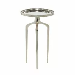 Grayson Lane Silver Aluminum Round End Table 8 Grayson Lane Silver Aluminum Round End Table -GRAYSON LANE SHOP 330857483 AlternateImage7