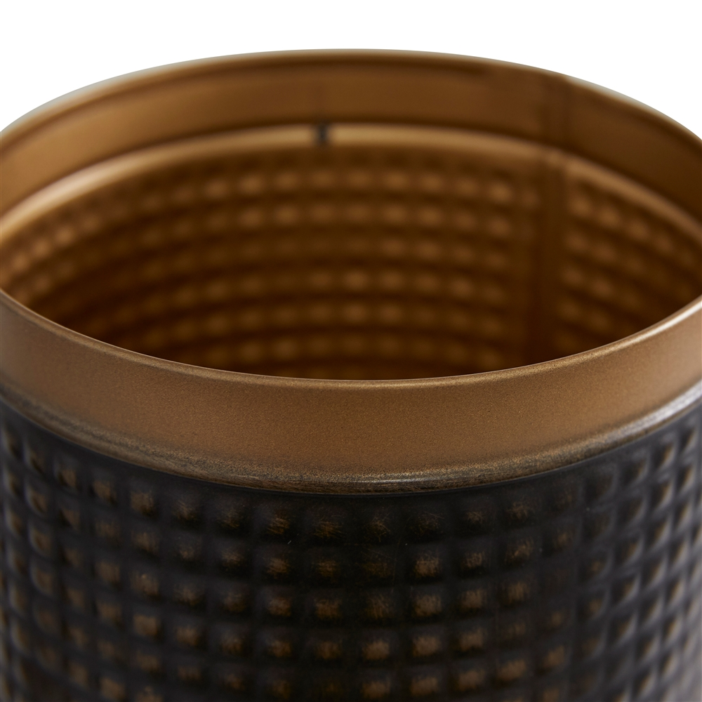 Grayson Lane Set Of 3 Farmhouse Black Metal Canisters 3 Grayson Lane Set Of 3 Farmhouse Black Metal Canisters - Image 3