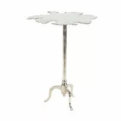 Grayson Lane Silver Aluminum Live Edge End Table -GRAYSON LANE SHOP 330857496 AlternateImage5