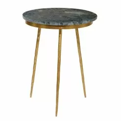 Grayson Lane Gold And Black Granite/Marble Round End Table -GRAYSON LANE SHOP 330857506 AlternateImage7