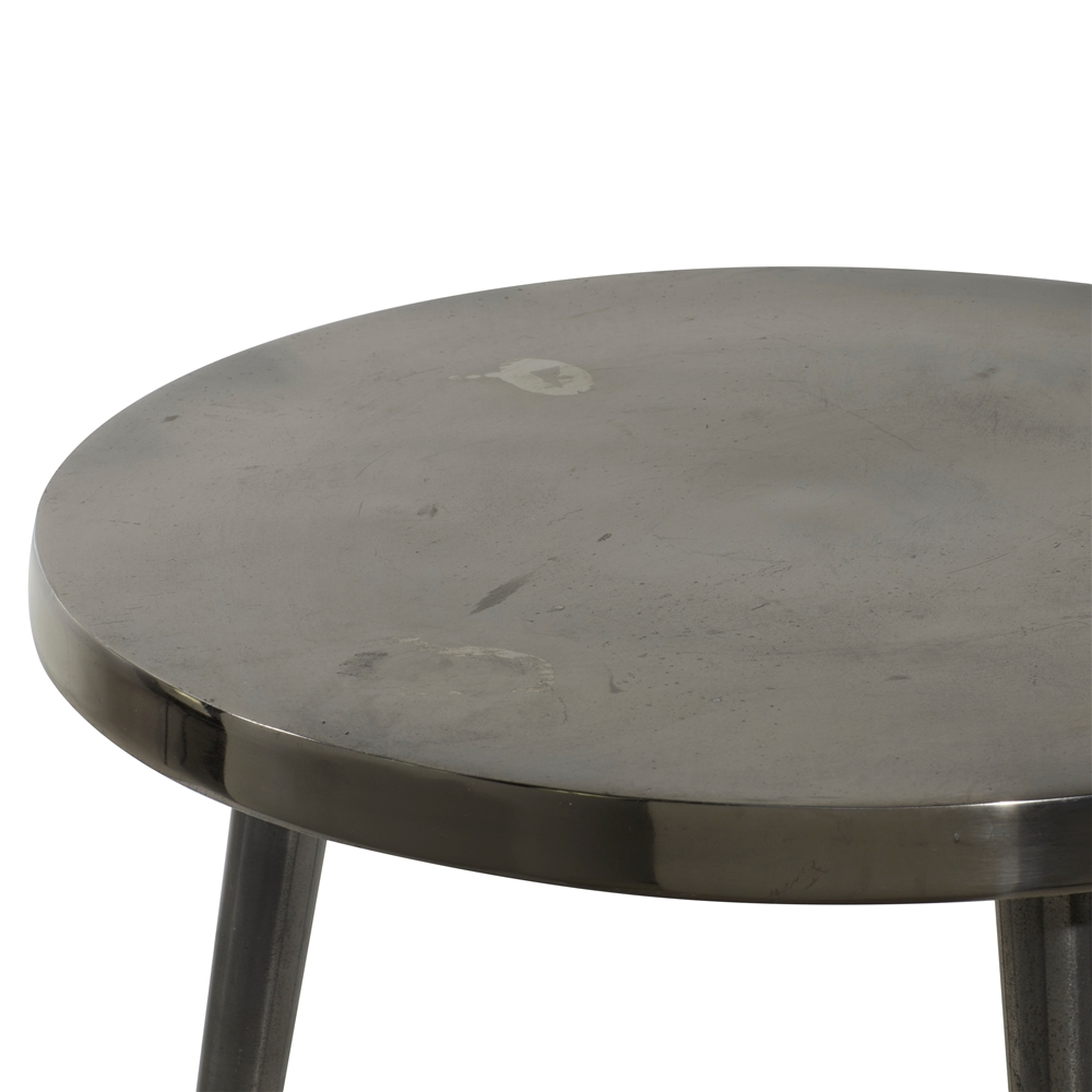 Grayson Lane Contemporary Silver Aluminum Round Accent Table 2 Grayson Lane Contemporary Silver Aluminum Round Accent Table - Image 2