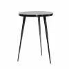 Grayson Lane Contemporary Silver Aluminum Round Accent Table