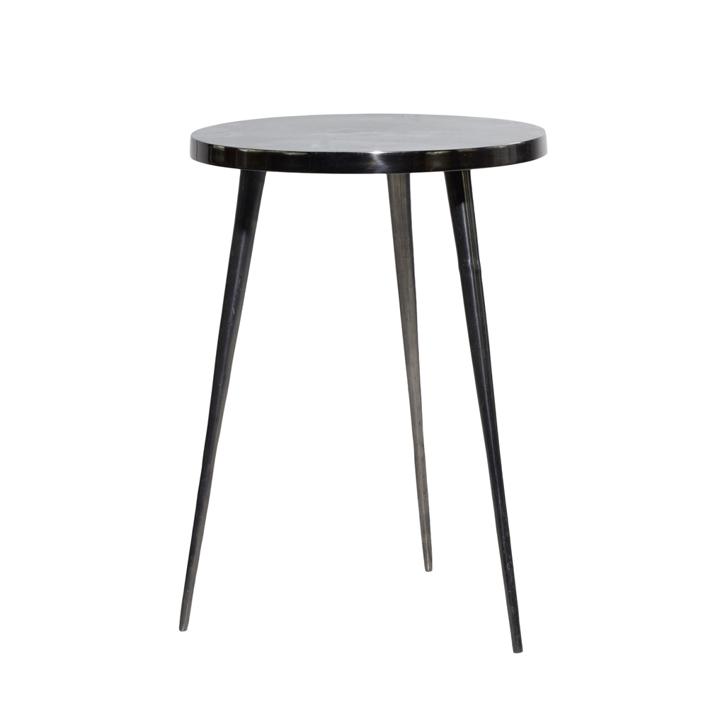Grayson Lane Contemporary Silver Aluminum Round Accent Table 1 Grayson Lane Contemporary Silver Aluminum Round Accent Table