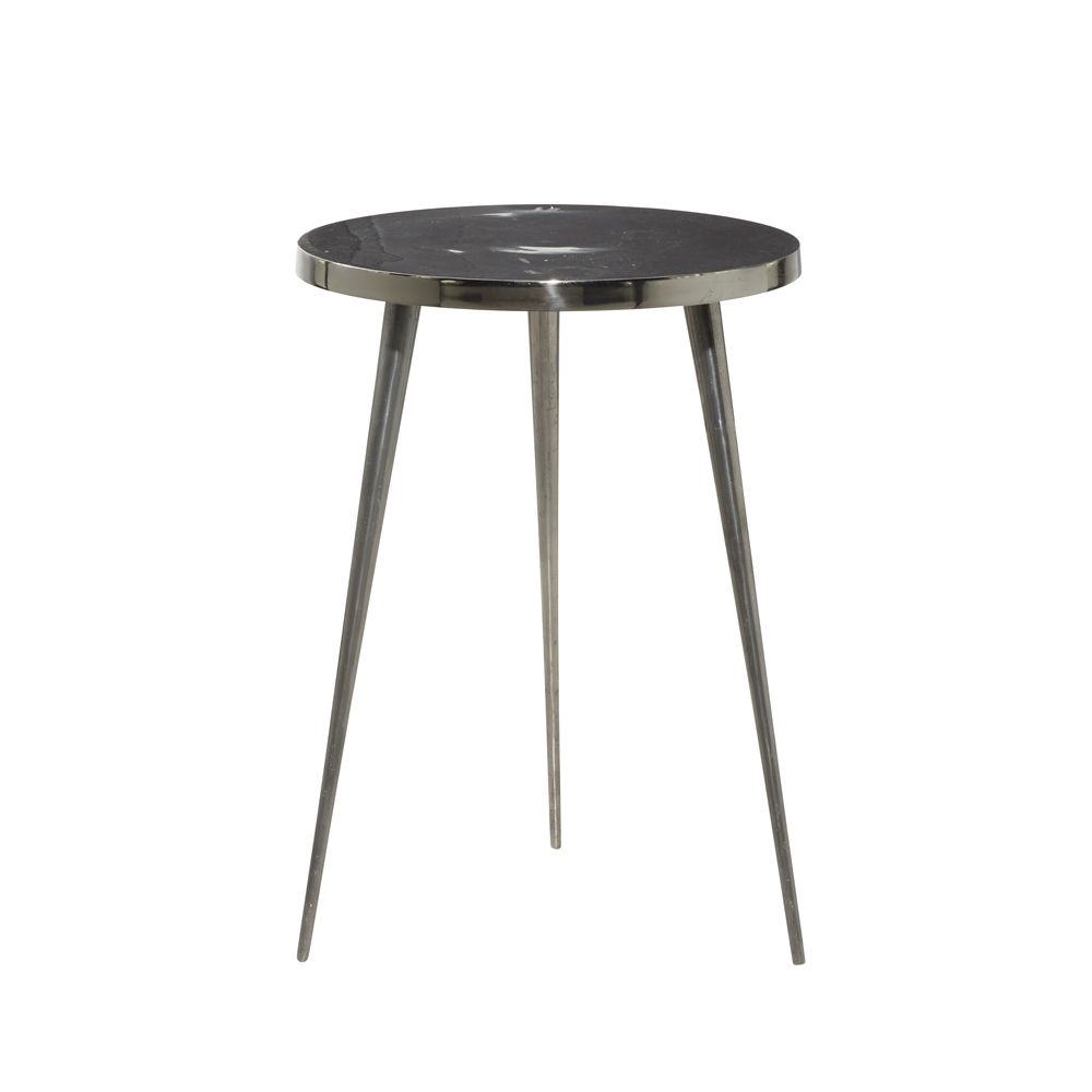 Grayson Lane Contemporary Silver Aluminum Round Accent Table 6 Grayson Lane Contemporary Silver Aluminum Round Accent Table - Image 6