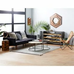 Grayson Lane Brown Wood Round End Table/Footstool -GRAYSON LANE SHOP 330857519 AlternateImage8