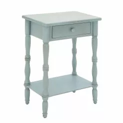 Grayson Lane Blue Wood Rectangular End Table -GRAYSON LANE SHOP 330857524 AlternateImage6