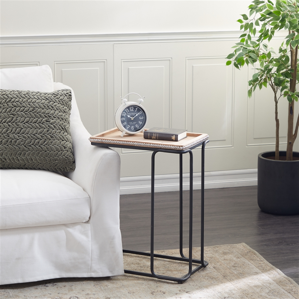 Grayson Lane White Wood Rectangular End Table 6 Grayson Lane White Wood Rectangular End Table - Image 6