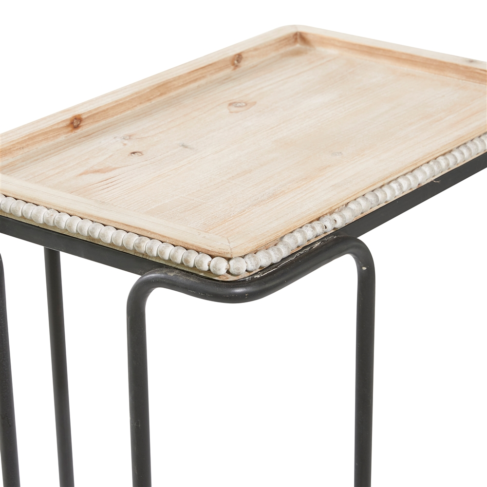 Grayson Lane White Wood Rectangular End Table 4 Grayson Lane White Wood Rectangular End Table - Image 4