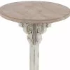 Grayson Lane Farmhouse Grey Wood Round End Table