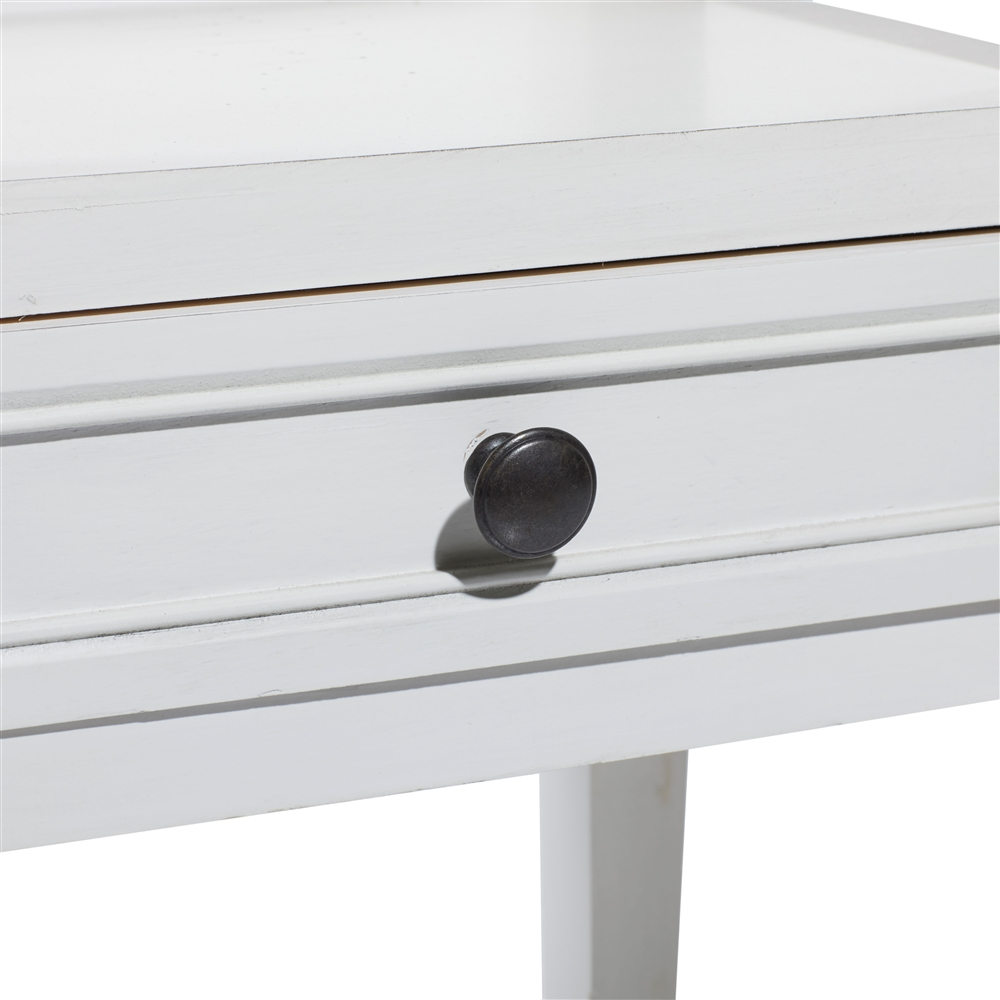 Grayson Lane Traditional White Wood Rectangular End Table 4 Grayson Lane Traditional White Wood Rectangular End Table - Image 4