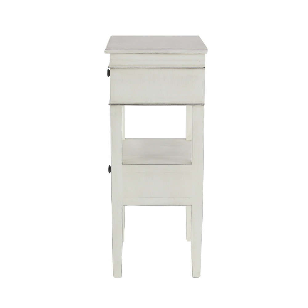 Grayson Lane Traditional White Wood Rectangular End Table 3 Grayson Lane Traditional White Wood Rectangular End Table - Image 3