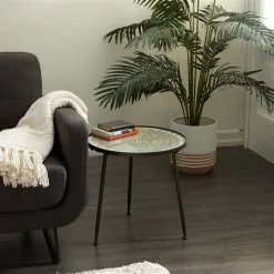 Grayson Lane Vintage Black Metal Round End Table -GRAYSON LANE SHOP 330857538 AlternateImage1