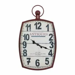 Grayson Lane 33-in X 19-in Vintage Wall Clock White Metal -GRAYSON LANE SHOP 330857583 MainImage 001