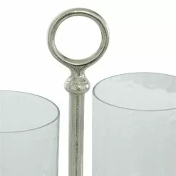 Grayson Lane 14-in X 12-in Traditional Candle Holder Lantern Silver Aluminum 10 Grayson Lane 14-in X 12-in Traditional Candle Holder Lantern Silver Aluminum -GRAYSON LANE SHOP 330857591 AlternateImage4