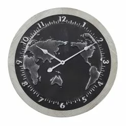 Grayson Lane 25-in X 25-in Vintage Wall Clock Black Metal -GRAYSON LANE SHOP 330857608 MainImage 001