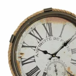 Grayson Lane 17-in X 17-in Coastal Wall Clock White Metal 10 Grayson Lane 17-in X 17-in Coastal Wall Clock White Metal -GRAYSON LANE SHOP 330857611 AlternateImage3