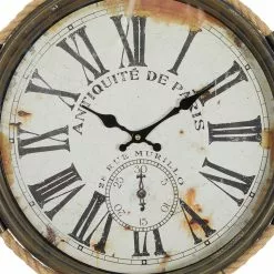 Grayson Lane 17-in X 17-in Coastal Wall Clock White Metal