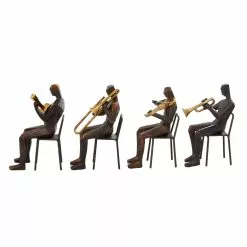 Grayson Lane 5-in X 9-in Brown Modern Musician Sculpture Polystone - Set Of 4 8 Grayson Lane 5-in X 9-in Brown Modern Musician Sculpture Polystone - Set Of 4 -GRAYSON LANE SHOP 330857614 AlternateImage4
