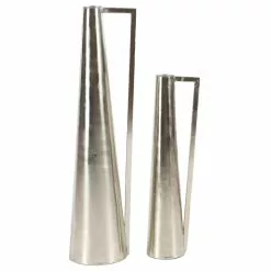 Grayson Lane 17-in X 22-in Glam Vase Silver Metal - Set Of 2 -GRAYSON LANE SHOP 330857624 MainImage 001