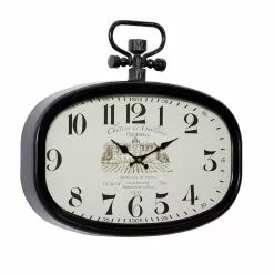 Grayson Lane 16-in X 18-in Vintage Wall Clock White Metal -GRAYSON LANE SHOP 330857645 AlternateImage5