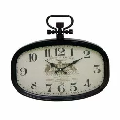 Grayson Lane 16-in X 18-in Vintage Wall Clock White Metal -GRAYSON LANE SHOP 330857645 MainImage 001