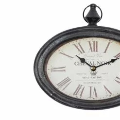 Grayson Lane 12-in X 11-in Vintage Wall Clock Cream Metal - Set Of 2 9 Grayson Lane 12-in X 11-in Vintage Wall Clock Cream Metal - Set Of 2 -GRAYSON LANE SHOP 330857651 AlternateImage4