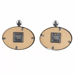 Grayson Lane 12-in X 11-in Vintage Wall Clock Cream Metal - Set Of 2