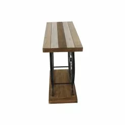 Grayson Lane 12 In. X 39 In. Industrial Console Table Brown Wood -GRAYSON LANE SHOP 330857654 AlternateImage6