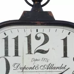 Grayson Lane 26-in X 18-in Vintage Wall Clock Black Metal -GRAYSON LANE SHOP 330857664 AlternateImage3