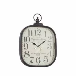 Grayson Lane 26-in X 18-in Vintage Wall Clock Black Metal -GRAYSON LANE SHOP 330857664 AlternateImage5