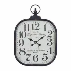 Grayson Lane 26-in X 18-in Vintage Wall Clock Black Metal -GRAYSON LANE SHOP 330857664 MainImage 001