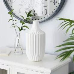 Grayson Lane 13-in X 6-in Modern Vase White Ceramic -GRAYSON LANE SHOP 330857725 AlternateImage1