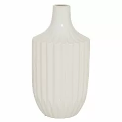 Grayson Lane 13-in X 6-in Modern Vase White Ceramic -GRAYSON LANE SHOP 330857725 MainImage 001